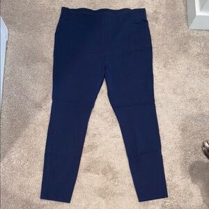 LC Lauren Conrad Blue Ankle Cropped Pants
